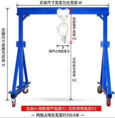 購買小型龍門吊時需要了解的數據參數